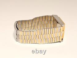 Vintage Very Rare Swiss Two Tone St. Steel Rectangle Men Automatic Watchtechnos