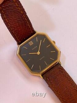 Vintage Vetta Watch Square Black Dial Very Rare Unisex 29mm Tank Watch Swiss Mad