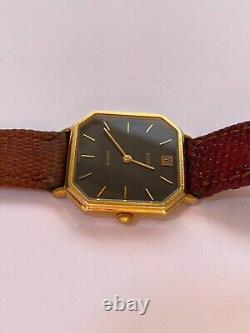 Vintage Vetta Watch Square Black Dial Very Rare Unisex 29mm Tank Watch Swiss Mad