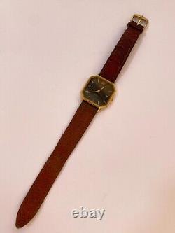 Vintage Vetta Watch Square Black Dial Very Rare Unisex 29mm Tank Watch Swiss Mad