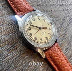 Vintage WWII Alb. Grossenbacher Swiss Mechanical Trench Watch 1940s RARE Optima