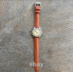Vintage WWII Alb. Grossenbacher Swiss Mechanical Trench Watch 1940s RARE Optima