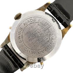 Vintage Waldon Men's Mechanical Wristwatch BF866 Swiss w Golf Counter Dial Rare