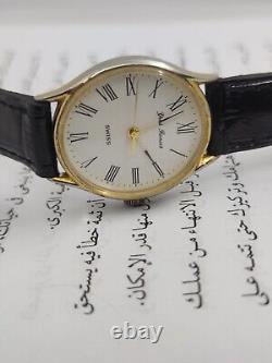 Vintage Watch Baignoire Swiss Made Manual Wind Yves Renoir Chiffres Romains Rare