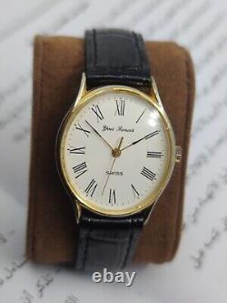 Vintage Watch Baignoire Swiss Made Manual Wind Yves Renoir Chiffres Romains Rare