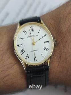 Vintage Watch Baignoire Swiss Made Manual Wind Yves Renoir Chiffres Romains Rare