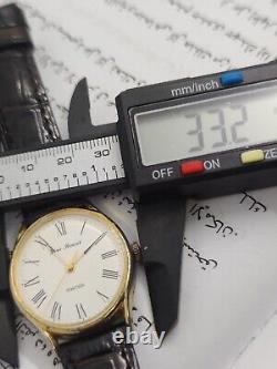 Vintage Watch Baignoire Swiss Made Manual Wind Yves Renoir Chiffres Romains Rare