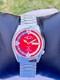 Vintage West End Red Dial 37mm Automatic Gents Watch Swiss Made, RARE