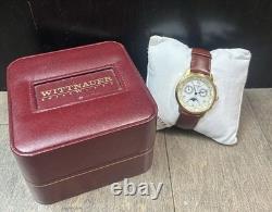 Vintage Wittnauer Moon Phase World Time Men's Quartz Swiss Watch (FE 11539) RARE