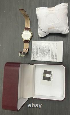 Vintage Wittnauer Moon Phase World Time Men's Quartz Swiss Watch (FE 11539) RARE