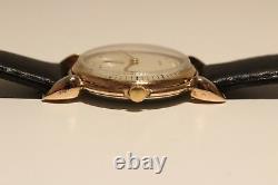 Vintage Ww2 Era Rare Beautiful Swiss Gold Plated Men's Mechanical Watch Orfina