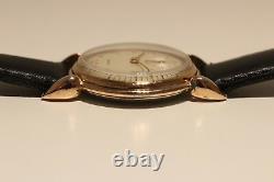 Vintage Ww2 Era Rare Beautiful Swiss Gold Plated Men's Mechanical Watch Orfina