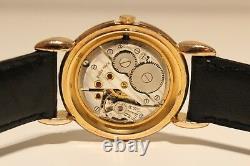 Vintage Ww2 Era Rare Beautiful Swiss Gold Plated Men's Mechanical Watch Orfina