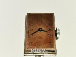 Vintage Ww2 Era Rare Swiss Rectangular Tank Ladies Mechanical Watch Paul Buhre