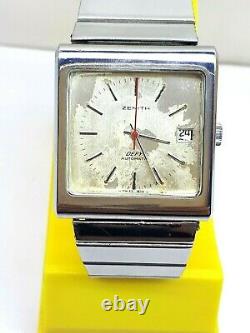 Vintage Zenith Defy Automatic Watch Swiss Men's Steel Date Rare Ref 02.0440.456