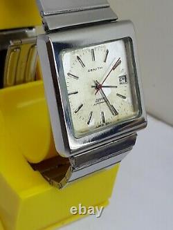 Vintage Zenith Defy Automatic Watch Swiss Men's Steel Date Rare Ref 02.0440.456