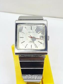 Vintage Zenith Defy Automatic Watch Swiss Men's Steel Date Rare Ref 02.0440.456