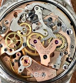 Vintage Zodiac Chronograph Men's Watch Venus 178 Rare 3 Register Swiss