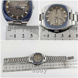 Vintage Zodiac Olympos Automatic Sst Swiss Made Day/date Rare Mens Wrist Watch