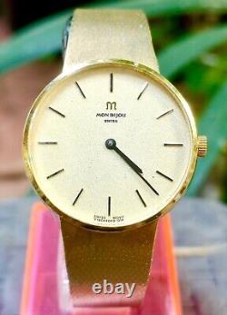 Vintage and Rare MON BIJOU Swiss Movt Hang-Winding Unisex watch. 21 jewels