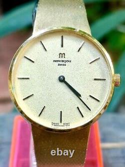 Vintage and Rare MON BIJOU Swiss Movt Hang-Winding Unisex watch. 21 jewels