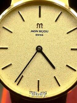 Vintage and Rare MON BIJOU Swiss Movt Hang-Winding Unisex watch. 21 jewels