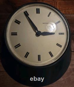 Vintage modernist Rare Secticon Wall clock Art Deco Swiss by Angelo Mangiarotti