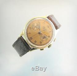 Vintage, rare CHRONOGRAPH TEVO W. C. O Landeron. 17 Jewels. 50'. Swiss