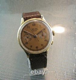 Vintage, rare CHRONOGRAPH TEVO W C. O. Landeron. 17 Jewels. 50'. Swiss