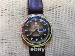 Vintage rare SWISS MADE GOLD PLATED MEN watch SORNA- 21 JEWELS