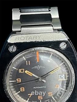 Vintage rare rotary F1 automatic for men watch swiss made braclet after market