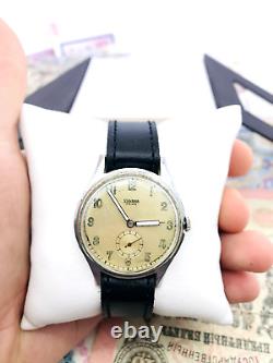 Vintage rare watch Silvana Swiss 1078 watch Military WW2 1930s Service