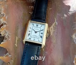 Vintage superfia watch Tank mechanic Swiss watch Gold plated 1970s Rare Watch