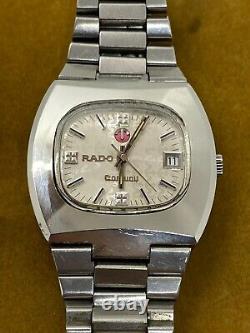 Vintage swiss watch Rado Conway with calendar and very rare dial CIRCA 1970