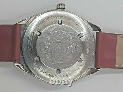 Vtg Atlantic Worldmaster Cal. 6300n Swiss Made Manual Rare Blue Dial Men's Watch