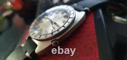 Vtg Lord Elgin C. 356 Gmt Diver Men's Automatic Rarely 1970 Day/date Swiss Watch