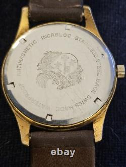 Vtg Rare Sixta Mens Manual Watch 17 Rubis Swiss Ferrotex Working (A12)