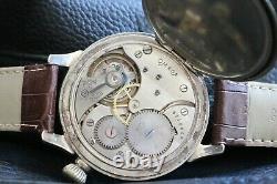 WORLD TIME Vintage 1925`s rare LUXURY Swiss movement Marriage rare Driving Watch