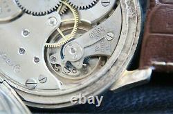 WORLD TIME Vintage 1925`s rare LUXURY Swiss movement Marriage rare Driving Watch