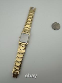 Wittnauer RARE Gold Tone Nuget Vintage Men's Dress Watch Swiss Made Black Face