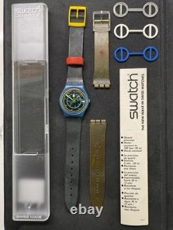 Working Rare Vintage 1986 Swatch Watch GS400 ROTOR Swiss Quartz Wristwatch, 34mm