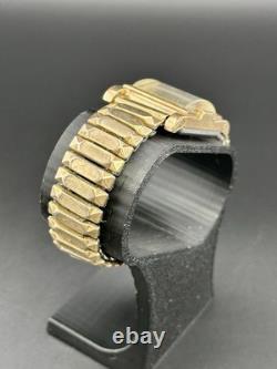 Working Rare Vintage Imperial Swiss Watch Tank Gold Plated Mens Mechanical Y2