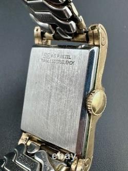 Working Rare Vintage Imperial Swiss Watch Tank Gold Plated Mens Mechanical Y2