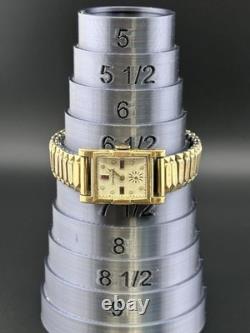 Working Rare Vintage Imperial Swiss Watch Tank Gold Plated Mens Mechanical Y2