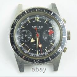 Working & Serviced Rare Vintage Swiss ARNEX' Yachting/Diver/Aviator Chronograph