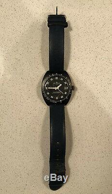 X2 1970s Eloga Fortis Flipper Watch Black Vintage RARE 21/17 Jewels SWISS MADE