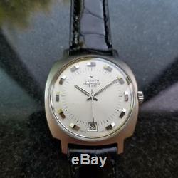 ZENITH 28800 Automatic with Date c. 1960s Rare Mens Swiss Vintage Watch LV492