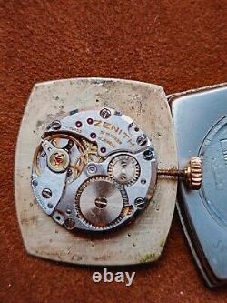 ZENITH Tank RARE VINTAGE Swiss Watch Mechanical gold plated