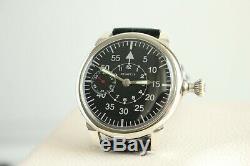 ZENITH Vintage 1930`s Military PILOT B-Dial rare Unique Men`s Swiss Watch