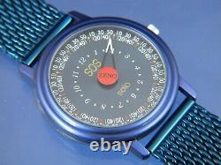 Zeno Solo SOS Quartz One Hand Watch Mystery Dial SWISS Vintage RARE 1990s